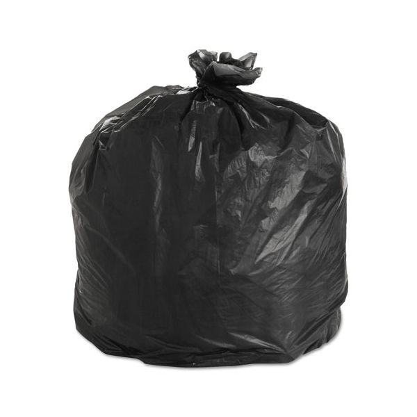 ESXBRX48BK FlexSol High-Density Can Liners, 40 x 48, 45-gal, 17 Micron, Black, 25/Roll