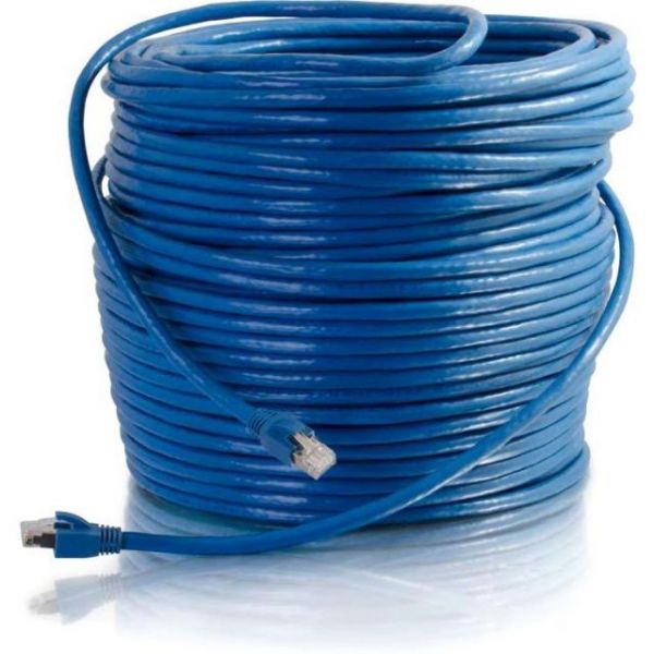 SYNX3470839 C2G 300 ft Cat6 Snagless Solid Shielded Network Patch Cable - Blue