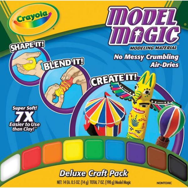 Crayola Model Magic Modeling Material, Single Packs - 6 pack, 0.5 oz packs