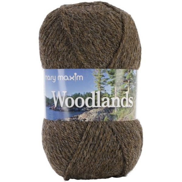NOTM068931 Mary Maxim Woodlands Yarn - Brown Heather