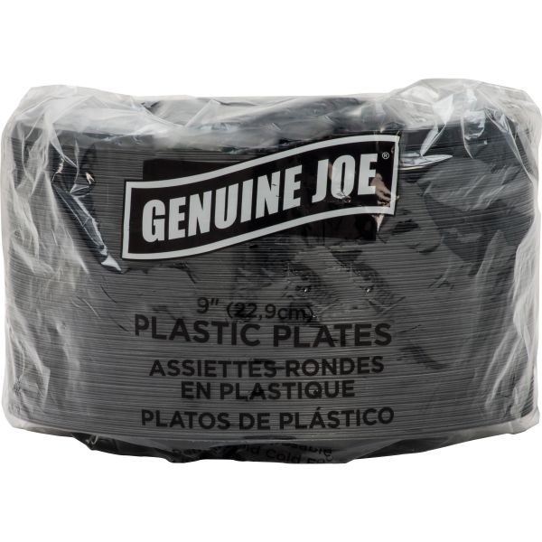 GJO10429 Genuine Joe 9" Plastic Plates