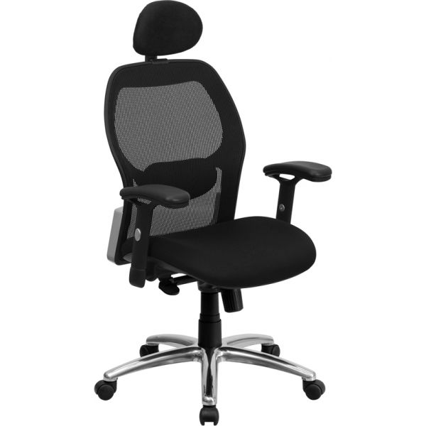 FHFLFW42HRGG Flash Furniture High Back Super Mesh Executive Office Chair