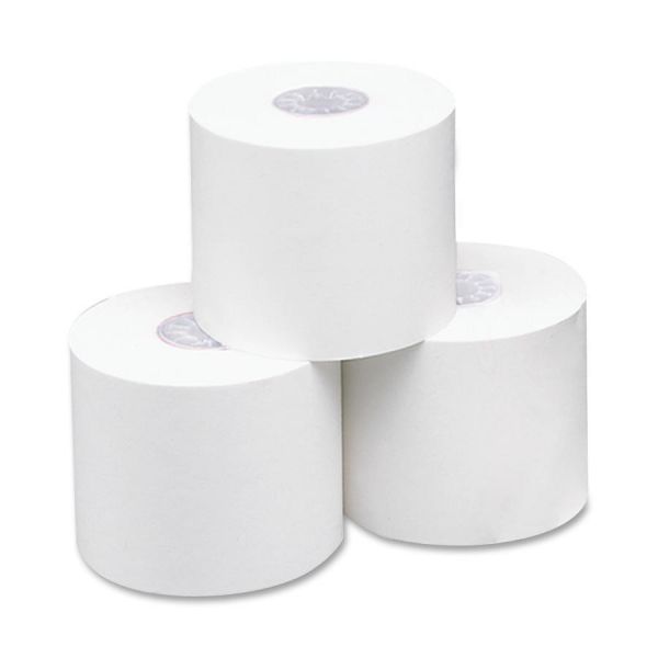 PMC05247 PM Company Thermal Paper Rolls, Cash Register/Calculator, 2 1/4" x 165 ft, White, 3/Pack