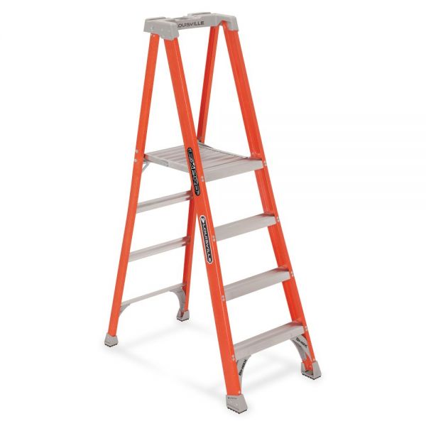 DADFXP1704 Louisville 4' Fibrglss Platform Step Ladder