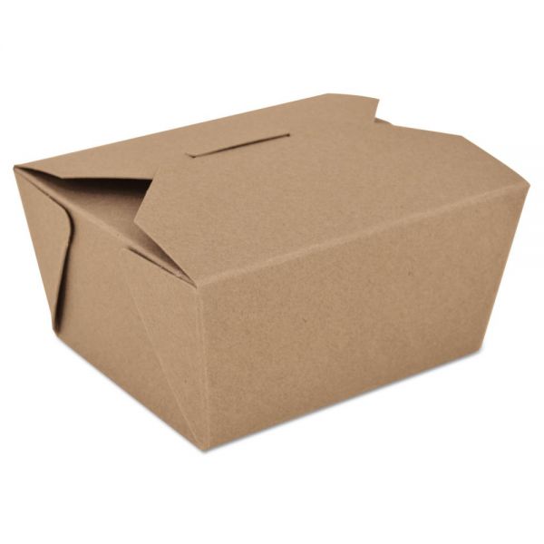 SCH0761 SCT ChampPak Retro Carryout Boxes, Kraft, 4-3/8 x 3-1/2 x 2 1/2, Brown
