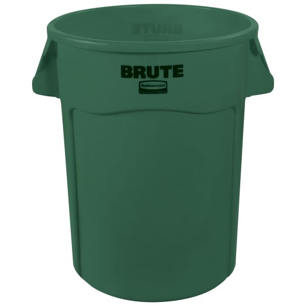 Rubbermaid Brute Trash Can 44 Gallon, Green