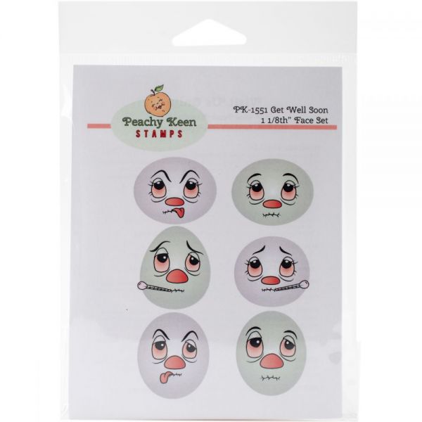 NOTM335332 Peachy Keen Stamps Clear Face Assortment 6/Pkg