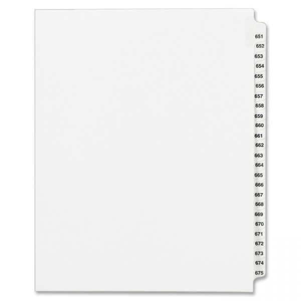 AVE82305 Avery Side Tab Collated Legal Index Dividers