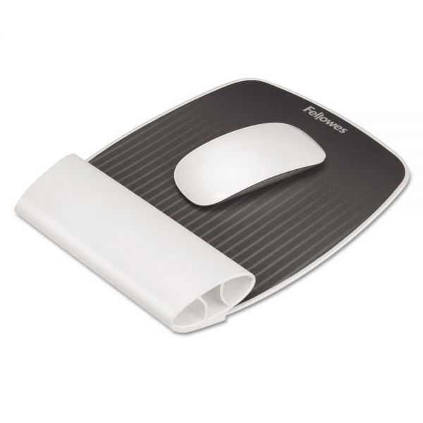 FEL9314801 Fellowes Mouse Pad With Wrist Rocker Wrist Rest