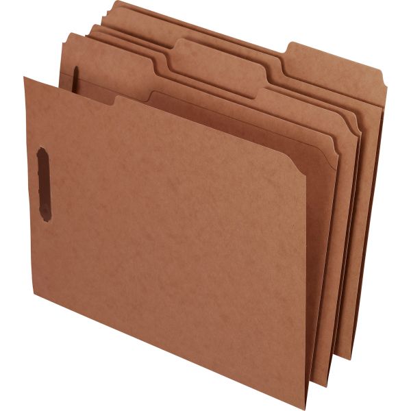 PFXFK212 Pendaflex Kraft Fastener Folders, 2 Fasteners, 1/3 Cut Tabs, Letter, 50/Box