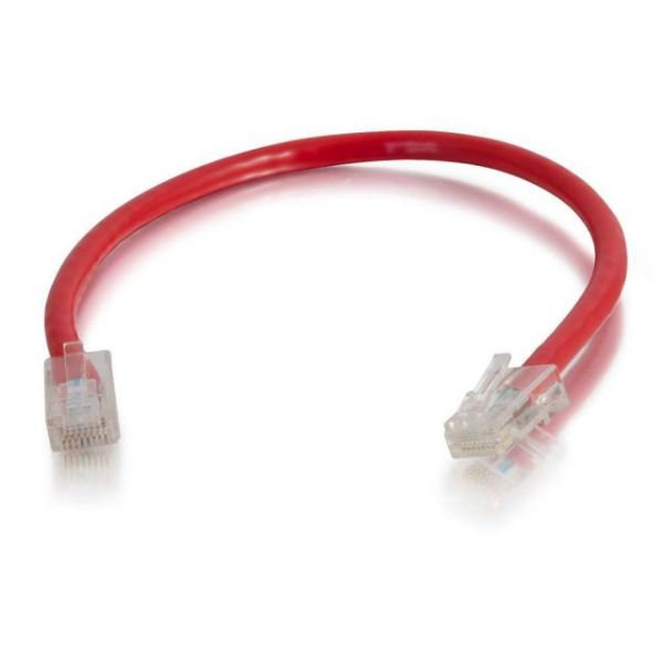SYNX3694390 C2G 6in Cat6 Non-Booted Unshielded (UTP) Network Patch Cable - Red