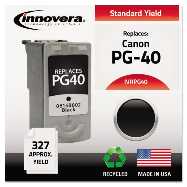 IVRPG40 Innovera Remanufactured 0615B002 (PG-40) Ink, Black