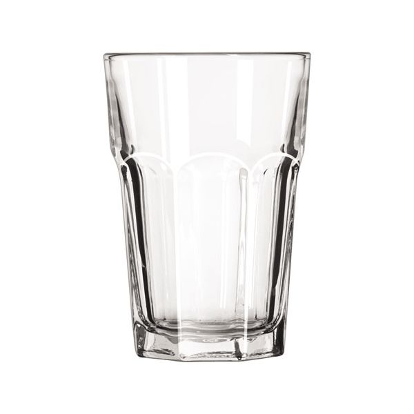 LIB15244 Libbey Gibraltar Glass Tumblers, Beverage, 14oz, 5 1/8" Tall, 36/Carton