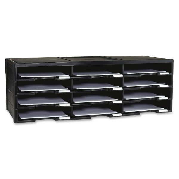 STX61432U01C Storex 12-Compartment Literature Organizer/Document Sorter