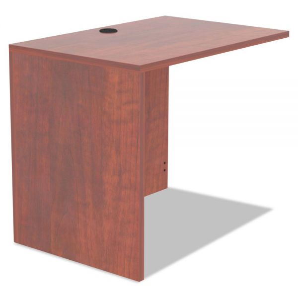 ALEVA353624MC Alera Valencia Series Reversible Return/Bridge Shell, 35w x 23 5/8d, Med Cherry