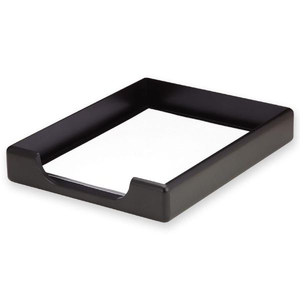 ROL62546 Rolodex Wood Tones Legal Desk Tray, Wood, Black