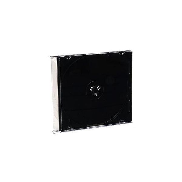 SYNX3743508 Verbatim CD/DVD Black Slim Jewel Cases - 200pk (bulk) - TAA Compliant