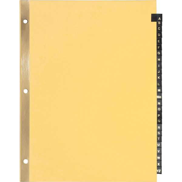 SPR01181 Sparco Leather Alphabet Tab Index Dividers
