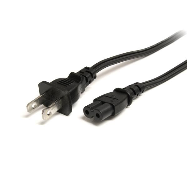 SYNX3123688 StarTech.com 10 ft Standard Laptop Power Cord - NEMA 1-15P to C7