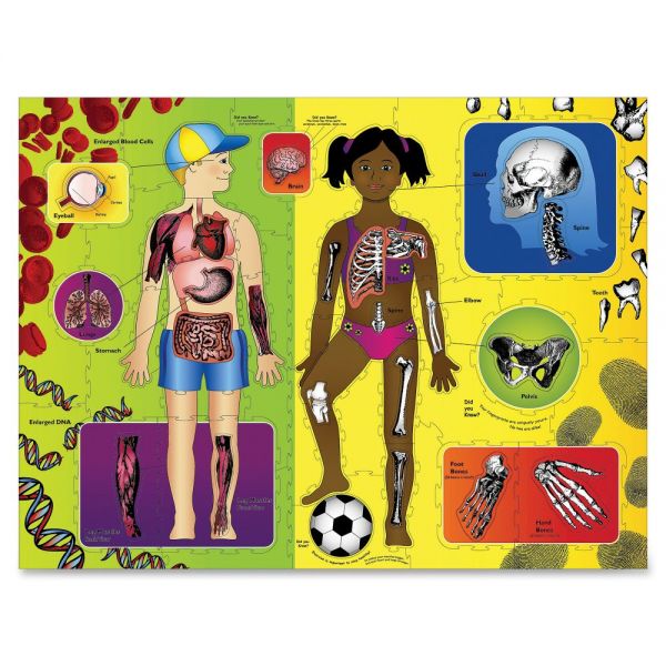 CKC4413 Chenille Kraft Wonder Foam Giant "Our Body" Activity Puzzle