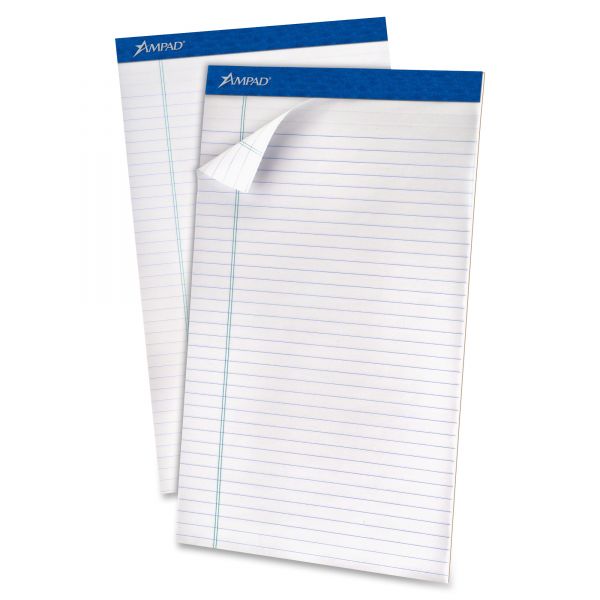 TOP20180 Ampad Recycled Writing Pads, Legal, White, 50 Sheets, Dozen