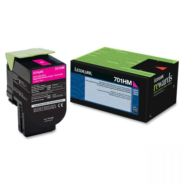 SYNX3402601 Lexmark 70C1HM0 Magenta High Yield Return Program Toner Cartridge