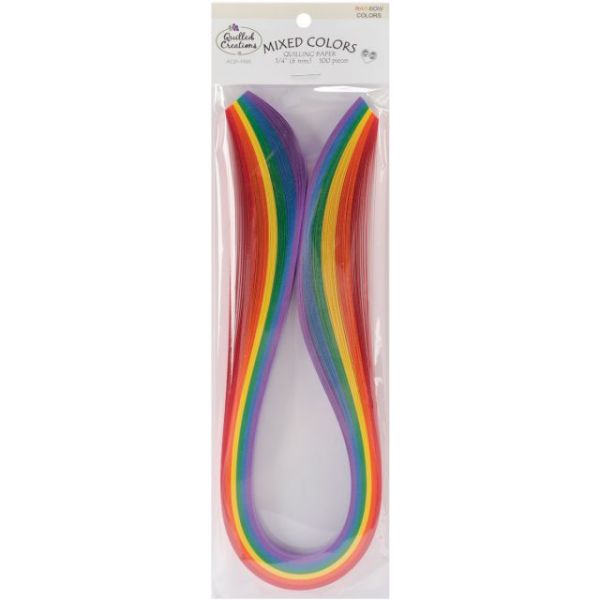 NOTM224718 Quilling Paper Mixed Colors .25" 100/Pkg