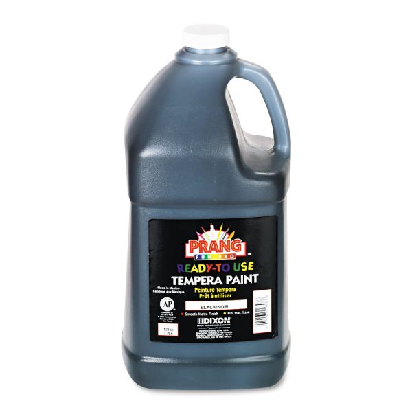 DIX22808 Prang Ready-to-Use Tempera Paint, Black, 1 gal