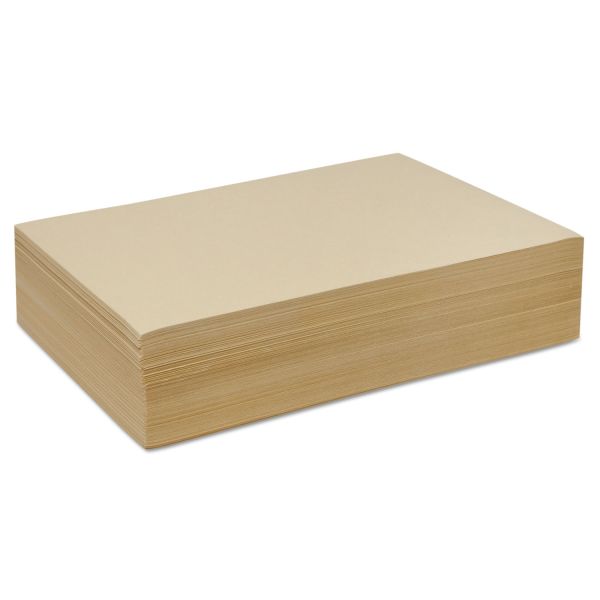 PAC4212 Pacon Cream Manila Drawing Paper, 60 lbs., 12 x 18, 500 Sheets/Pack