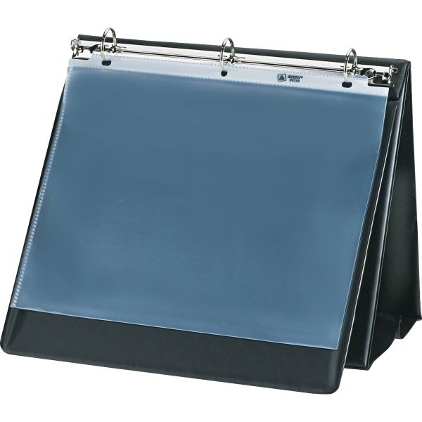AVE12880 Avery Easel Presentation Durable Binder, 1" Round Rings, Holds 11 x 8 1/2 Paper, Black