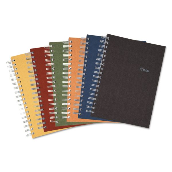 MEA06674 Mead Recycled Notebook, College Ruled, 9 1/2 x 6, 120 Sheets, Perforated, Assorted