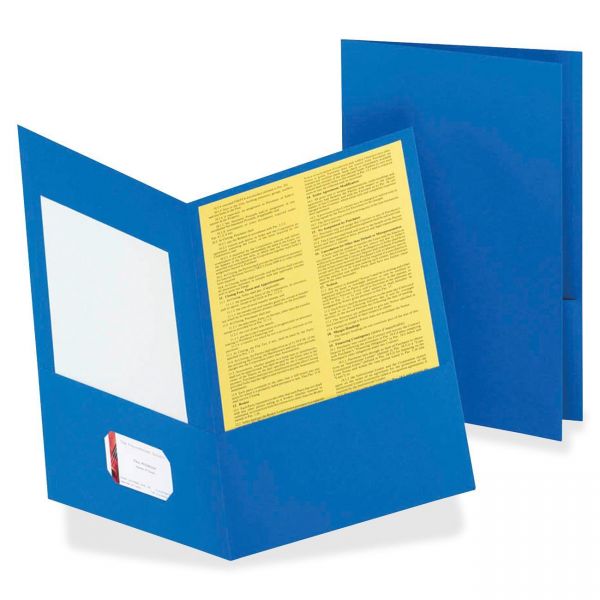 OXF5012720 Esselte Light Blue Two Pocket Folders
