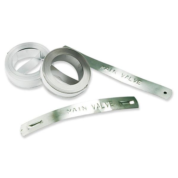 DYM31000 DYMO Rhino Metal Label Non-Adhesive Tape, 1/2" x 16 ft., Aluminum