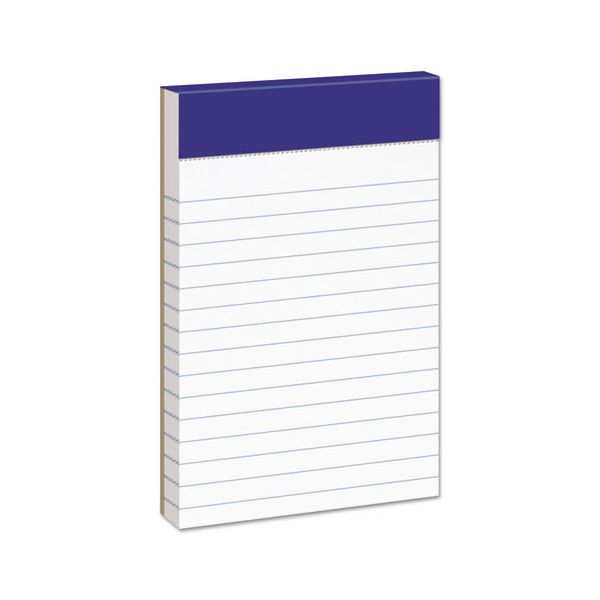 TOP20208 Ampad Perforated Writing Pad, Narrow, 3 x 5, White, 50 Sheets, Dozen