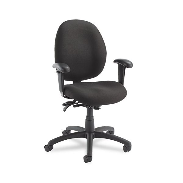 GLB31413BKPB09 Global Malaga Series Low-Back Multi-Tilter Swivel Chair