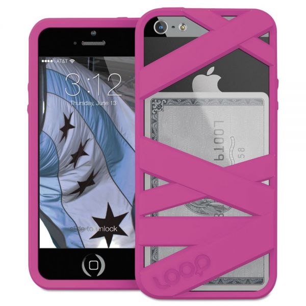 LOOLOOP3MGNT Loop Mummy Case for iPhone 5/5s, Magenta