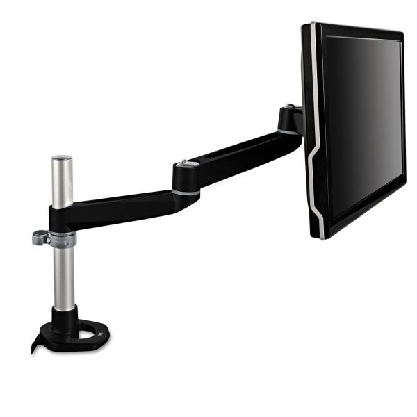 MMMMA140MB 3M Dual-Swivel Monitor Arm, 4 1/2 x 19 1/2, Black/Gray