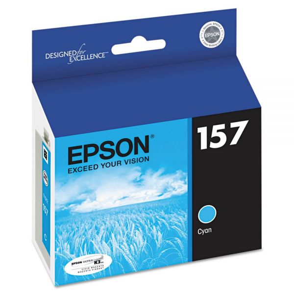 EPST157220 Epson T157220 (157) UltraChrome K3 Ink, Cyan