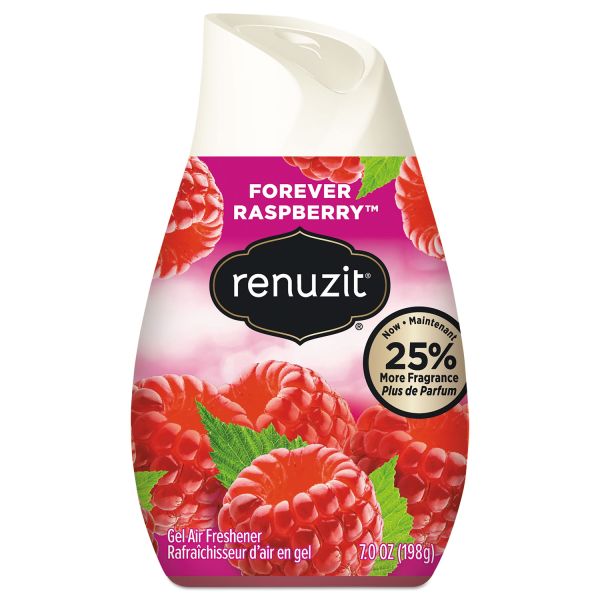 DIA03667 Renuzit Adjustables Air Freshener, Forever Raspberry, Solid, 7 oz Cone