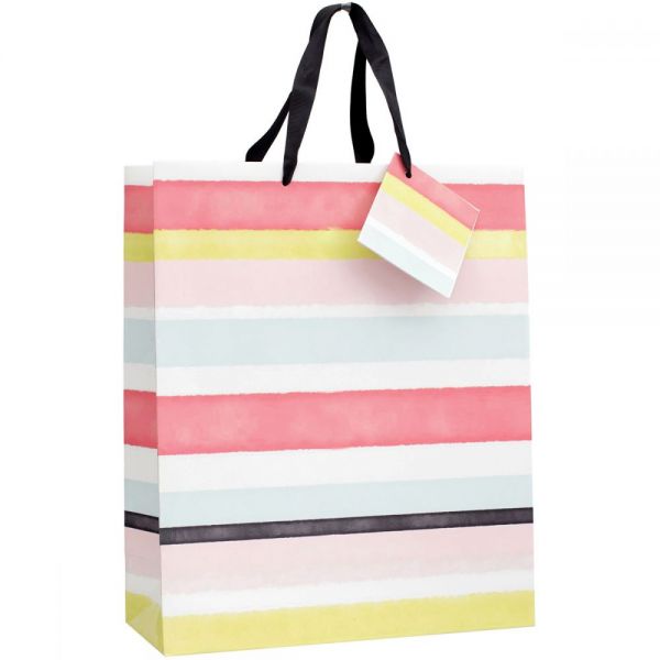 NOTM290299 Gift Bag W/Ribbon Handles & Gift Card 12"X10"X5"