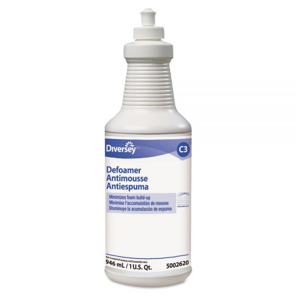 DVO95002620 Diversey Defoamer/Carpet Cleaner, Cream, Bland Scent, 32 oz Squeeze Bottle