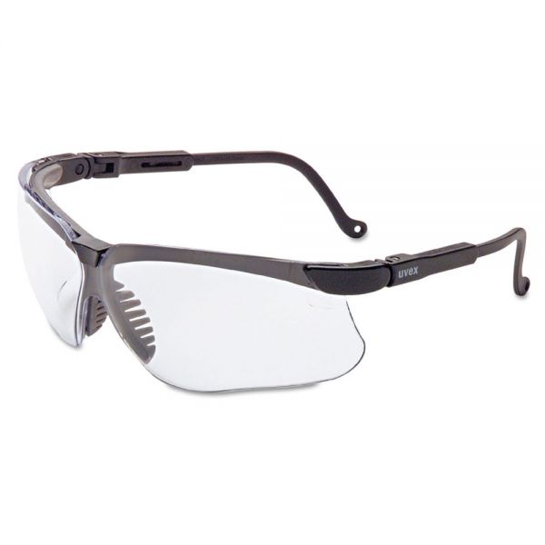 UVXS3200X Honeywell Uvex Genesis Safety Eyewear, Black Frame, Clear Lens