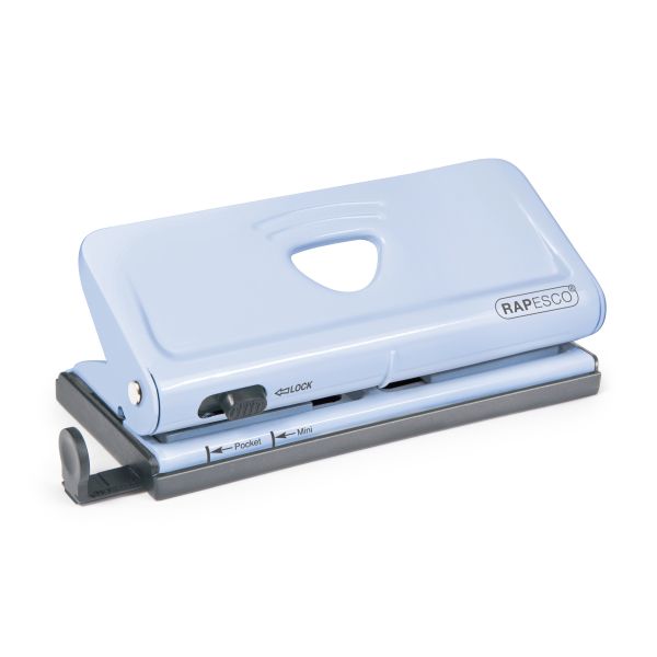 RPC1323 Rapesco Adjustable 6-Hole Organizer/ Diary Punch (Blue)
