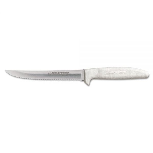 DXX13303 Dexter SaniSafe Scalloped Utility Knife, 6"