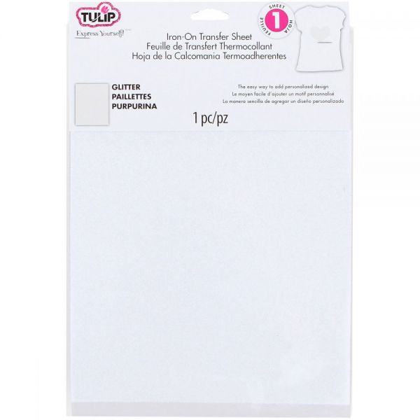 NOTM308566 Tulip Iron On Glitter Transfer Sheet 8.5"X11" 1/Pkg