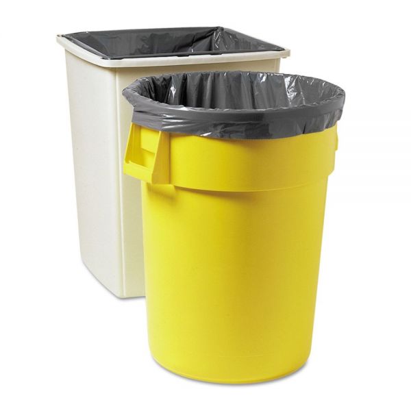 RCP500988GRA Rubbermaid Commercial Linear Low Density Can Liners, 32gal, 2mil, 29 1/4w x 40h, Gray, 300/Carton