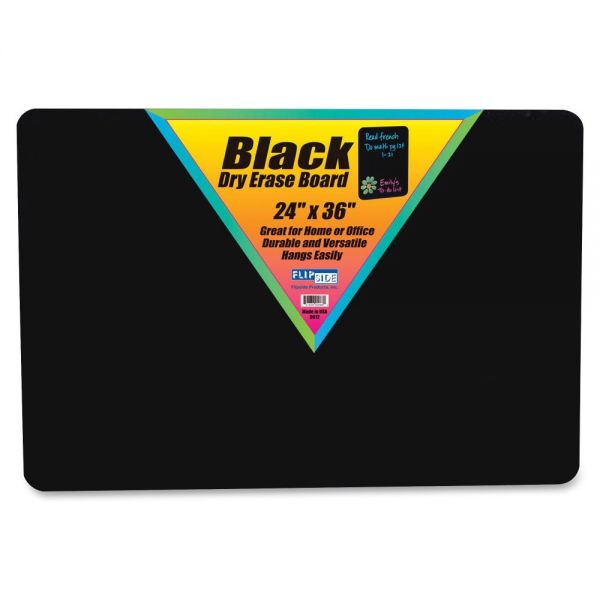 FLP40088 Flipside 3' x 2' Black Dry Erase Board
