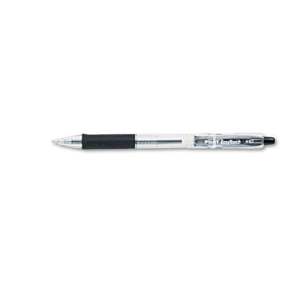 PIL32220 Pilot EasyTouch Retractable Ball Point Pen, Black Ink, 1mm, Dozen