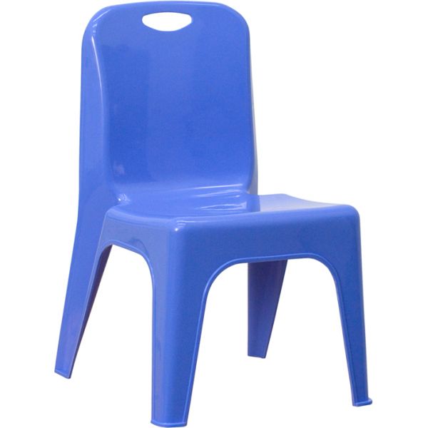 FHFYUYCX011BLUEGG Flash Furniture Plastic Stacking School Chair
