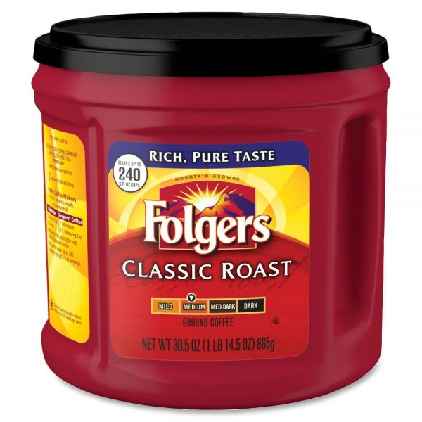 FOL20421 Folgers Canister Classic Roast Coffee Ground